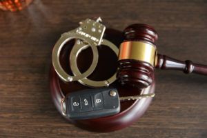 DUI concept with gavel